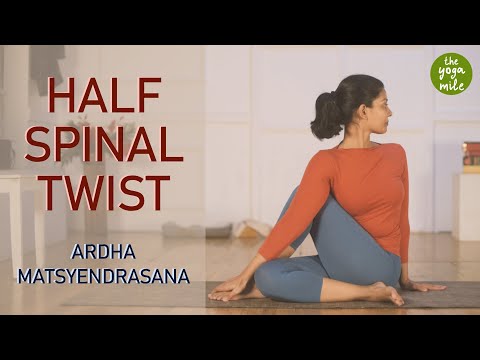 Half Spinal Twist | How To Do Half Spinal Twist or Ardhamatsyendrasana | The Yoga Mile
