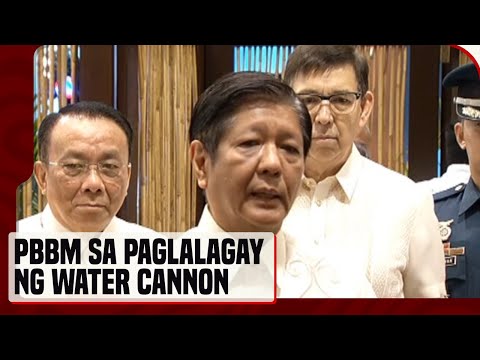 PBBM, walang planong maglagay ng water cannon sa mga barko ng Pilipinas