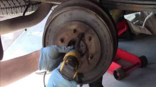How to Remove stuck brake drum with bolts.