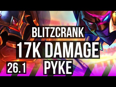 BLITZCRANK & Kai'Sa vs PYKE & Lucian (SUP) | 17K damage | KR Master | 26.1
