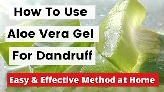 How To Use Aloe Vera Gel For Dandruff Treatment At Home - Best & Effective Dandruff Removal At Home