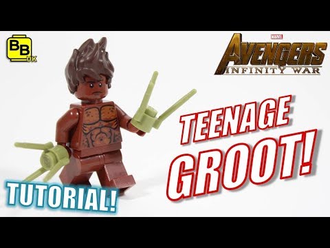 LEGO MARVEL TEENAGE GROOT MINIFIGURE CREATION! Video