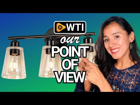 TALOYA Bathroom Lighting Fixtures Over Mirror with Clear Glass Shade - WTI product video review