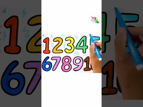 Numbers Drawing for kid #art #coloring #drawing – Drawing AZ for Kids