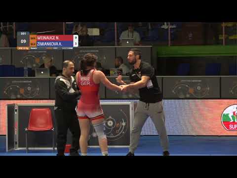 Round 2 WW - 72 kg: N. WEINAUGE (GER) v. A. ZIMIANKOVA (BLR)