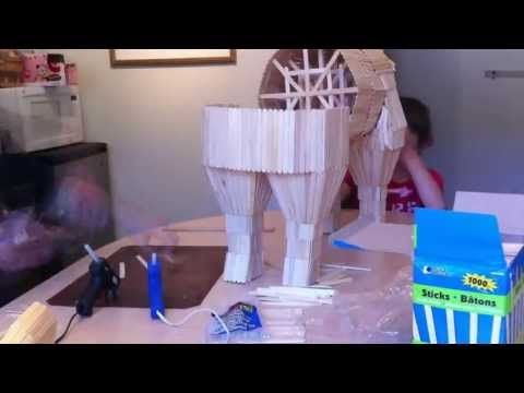 Trojan Horse - Popsicle Sticks - Time Lapse