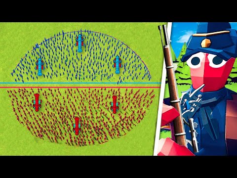 Civil War EPIC Line Battle! | Totally Accurate Battle Simulator