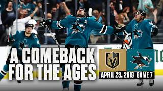FULL GAME REPLAY: THAT Game 7 Comeback! Golden Knights @ Sharks | April 23, 2019
