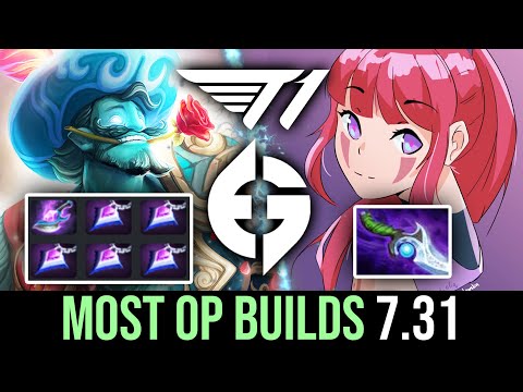 MOST OP BUILDS in 7.31 — EG vs T1 Mid vs Carry