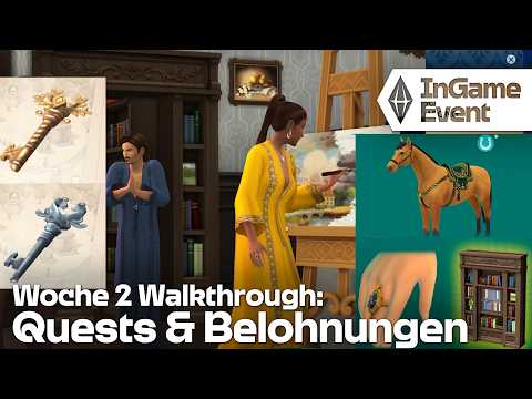 Woche 2/4 Event "Verschollenes Erbe" 🗝️ Walkthrough: Quests & Bonus-Objekte im Die Sims 4 Gameplay