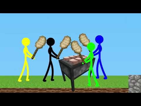 Stickman VS Among Us Bank Robbery   AVM Shorts Animation Part 06