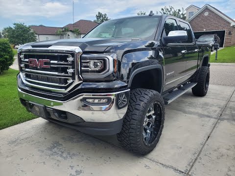 500 Horsepower Procharged 2018 GMC Sierra!!! 7\"lift kit on 22\" FUEL offset wheels 35\" NITTO tires