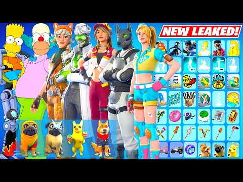 All NEW Fortnite Simpsons Season LEAKED Skins & Cosmetics (Krusty Clown, FREE Rewards, ICON Emotes)