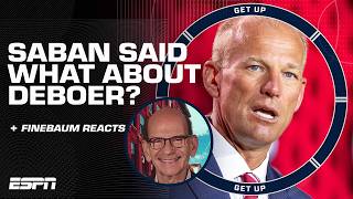Finebaum is NOT HAVING Nick Saban's comments... 😳 | Get Up