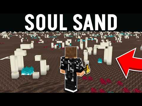 Beating Minecraft, but it's a Soul Sand Valley world