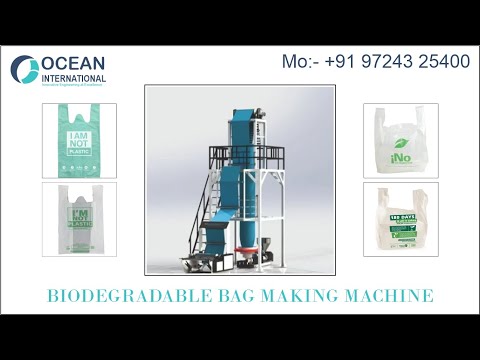 Fully automatic biodegradable shopping bag making machine in...