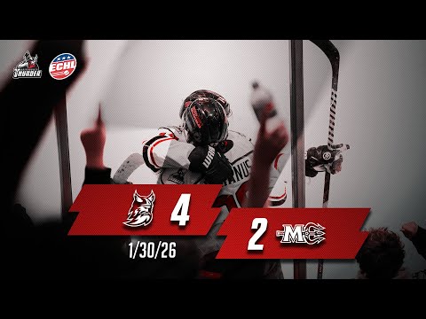 1/30/26 Highlights Maine Mariners 2 - Adirondack Thunder 4