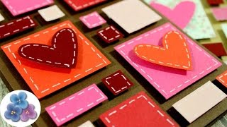 How to make LOVE cards for Valentine's Day using paper scraps Mathie