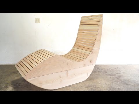 How to make modern outdoor lounge chair