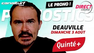 emission video des courses turf pmu du Dimanche 3 août 2025