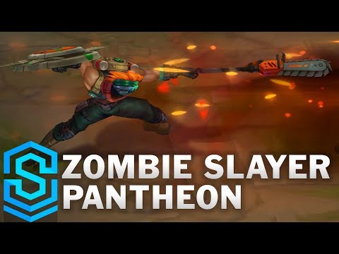 Zombie Slayer Pantheon Skin Spotlight - Pre-Release - League of Legends