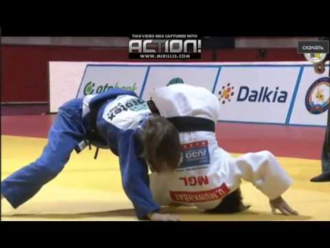 Judo.Grand Slam Baku-2014.Final.48 kg.Urantsetseg Munhbat (MNG) vs Rosseneu Amelie (ISR)