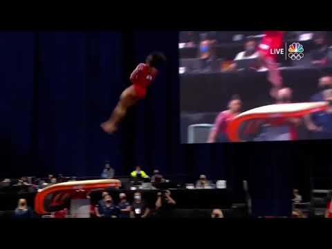 Jordan Chiles Vault 2021 Olympic Trials Day 2