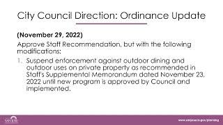 Presentation PP24 001 Outdoor Dining Ordinance Update FOR WEBPAGE 031224
