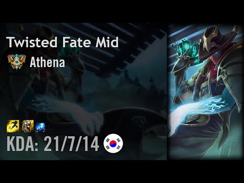 Twisted Fate Mid vs Fizz - Athena - KR Challenger Patch 6.16
