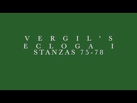 Vergil Ecloga I Stanzas 75-78