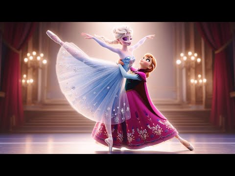 🩰✨ Ballerina Elsa & Anna Steal the Spotlight with a Breathtaking Stage Performance! ❄️💖