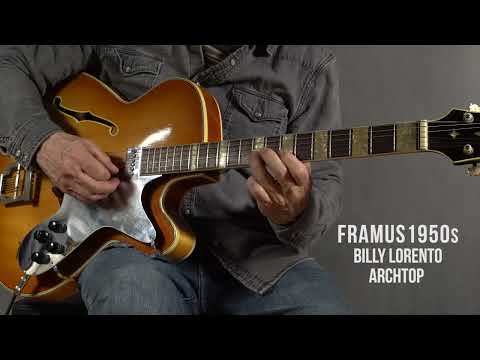 Framus Billy Lorento Archtop 1950s /Orange burst w Video image 23