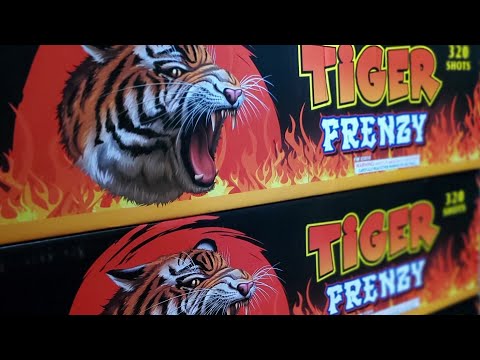 TIGER 🐅 FRENZY 320 SHOT FIREWORK CAKE