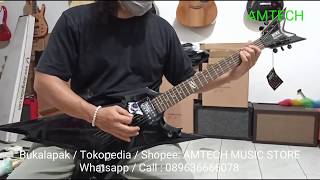 Video thumbnail for Dean RZR DB CBK / Razorback DB Classic Black test by Amtech Music Store jual alat musik by AMTECH MUSIC STORE & SERVICE