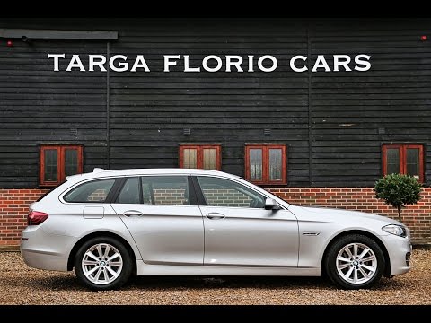 BMW 520d SE Touring finished in Glacier Silver with Black Dakota Leather London UK