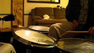 home made drum kit drumset demo joe decius sound demo junk drums
