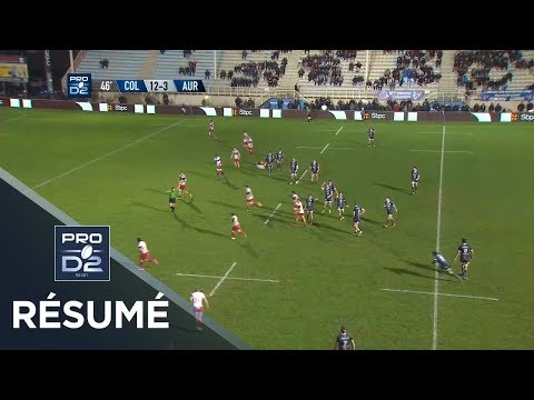 PRO D2 - Résumé Colomiers-Aurillac: 18-13 - J21 - Saison 2017/2018