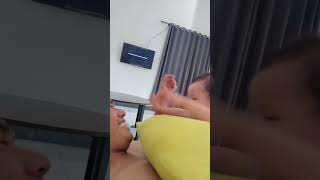 Download lagu Told to take a nap, he actually kissed his father to invite him to play mp3