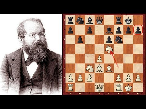 Steinitz 'Austrian Morphy' Chess Brilliancy prize winning game vs Mongredien - London (1862)