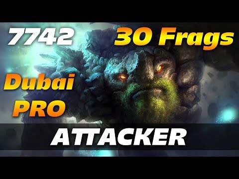 Attacker Tiny 30 Frags DUBAI PRO | 7742 MMR Dota 2