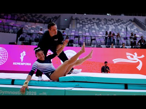 Leanne Wong (USA) - VT - Podium Training - 2025 World Championships Jakarta