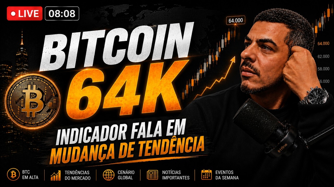 Bitcoin 64k - Indicador Fale em Mudança de Tendência - Mercados e ETFs - Day Trade Cripto
