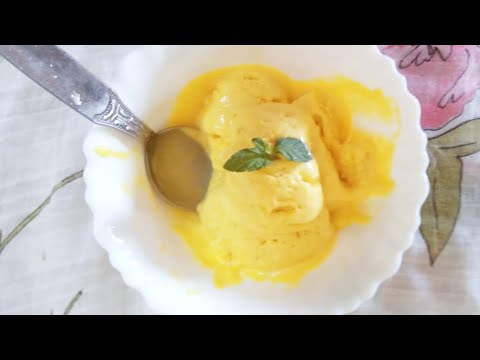 How to make mango ice cream at home || maer rannaghar||