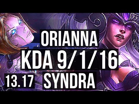 ORIANNA vs SYNDRA (MID) | 9/1/16, Legendary, 1.0M mastery | NA Master | 13.17