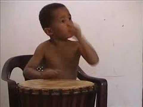 4 Year Old Djembe Drummer