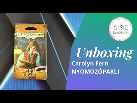 Rettegés Arkhamban nyomozópaklik (2026) #3 - Carolyn Fern - boardgame_hun