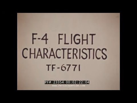 „F-4 PHANTOM II FLUGEIGENSCHAFTEN“ 1960 MCDONNELL DOUGLAS DÜSENJÄGER PROMOFILM 23354