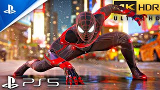 (PS5) Spider-Man Miles Morales - Advanced Tech Suit Gameplay | 4K 60FPS