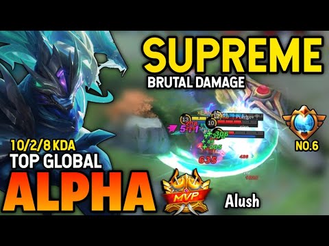 ALPHA BEST BUILD 2022 | TOP GLOBAL ALPHA GAMEPLAY | MOBILE LEGENDS✓