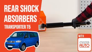 Youtube thumbnail of video "How to replace the rear shock absorbers Transporter T5 ➿"